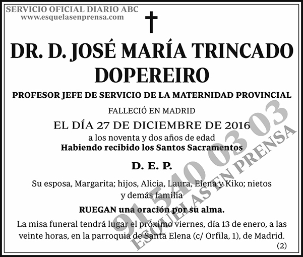José María Trincado Dopereiro